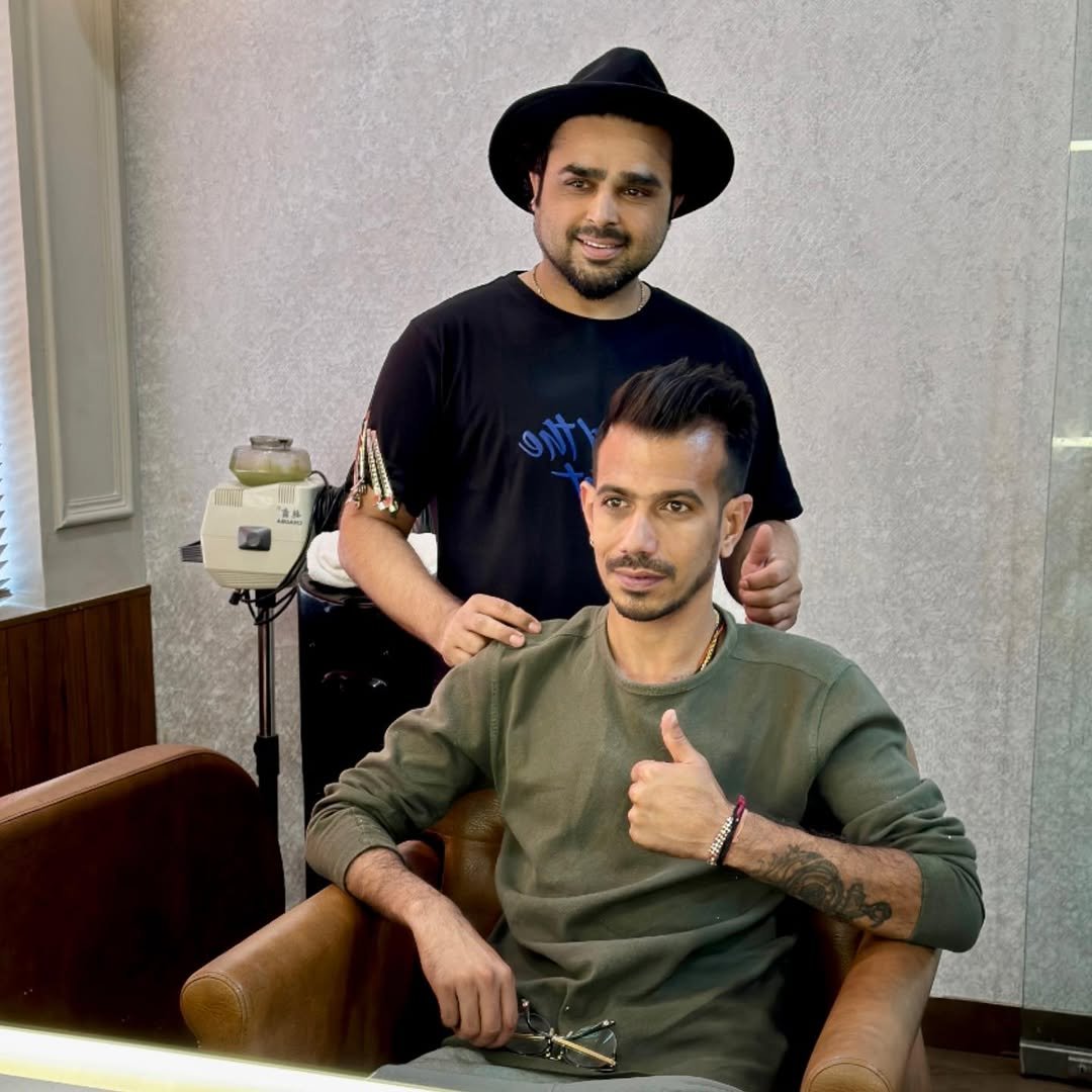 Men's precision haircut at Studio 17 Salon DLF Phase 1