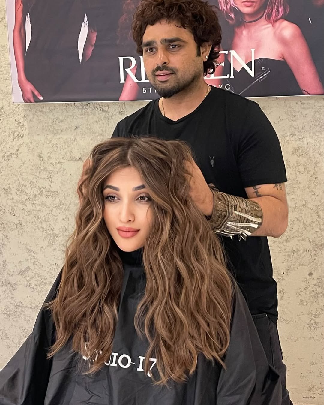 Professional haircut and styling at Studio 17 Salon Gurgaon